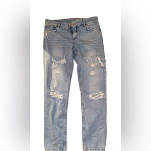 Zara Jeans, relaxed fit, medium rise , cotton, Soft